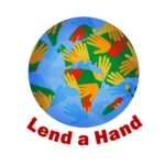 Official logo of Lend A Hand, a volunteer organization dedicated to sharing skills and talents to support communities worldwide.
