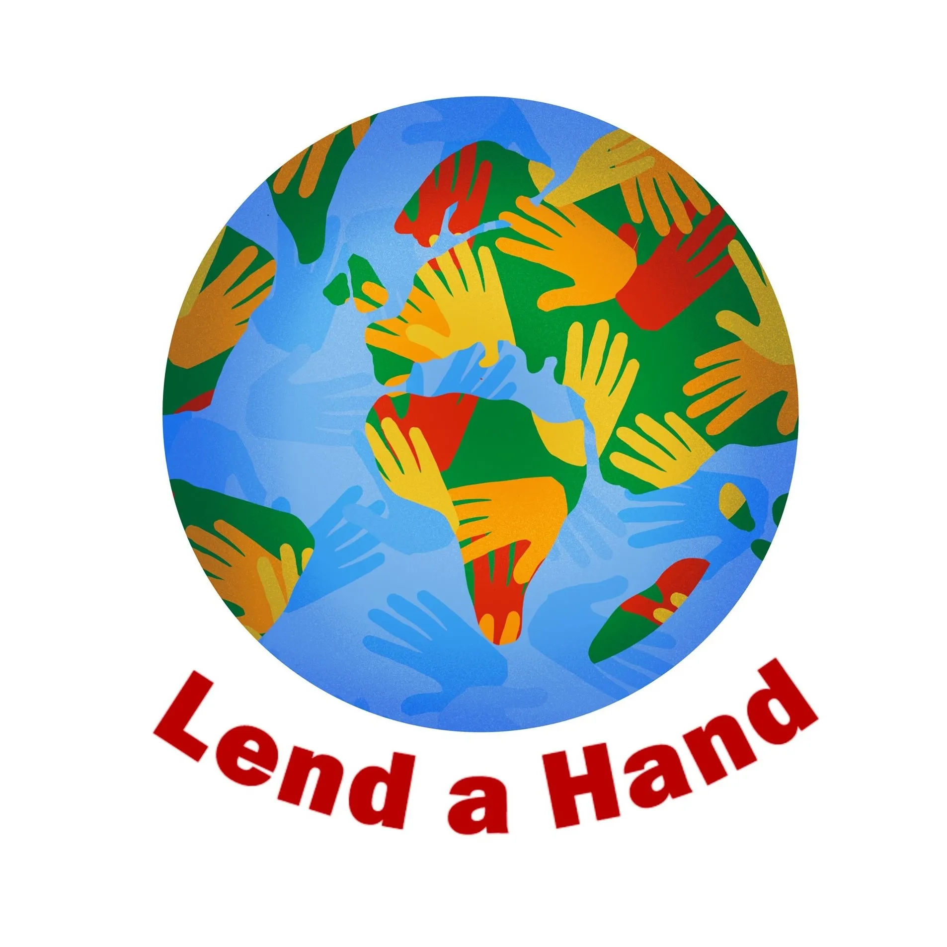 Official logo of Lend A Hand, a volunteer organization dedicated to sharing skills and talents to support communities worldwide.