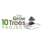 Official logo of the Grow 10 Trees Project, a community initiative in Malta promoting tree planting and afforestation.