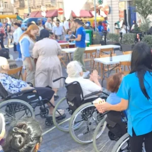 Accompany elderly residents on short outings